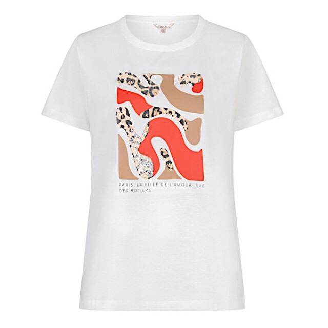 Esqualo T-shirt sp26-05014 offwhite/red SP26-05014 - Offwhite/Red large