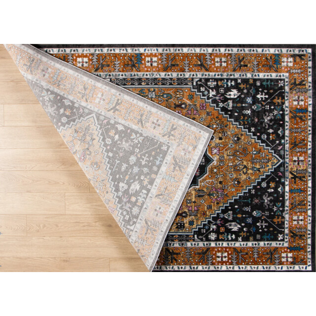 Muratap Picasso paloma vintage vloerkleed multi / geel laagpolig- 200x200 cm 3437622 large