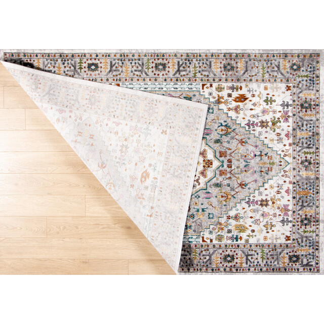 Muratap Picasso bellagio vintage vloerkleed multi / creme laagpolig- 200x200 cm 3437659 large