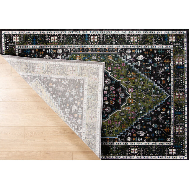 Muratap Picasso paloma vintage vloerkleed multi / groen laagpolig- 200x200 cm 3437610 large