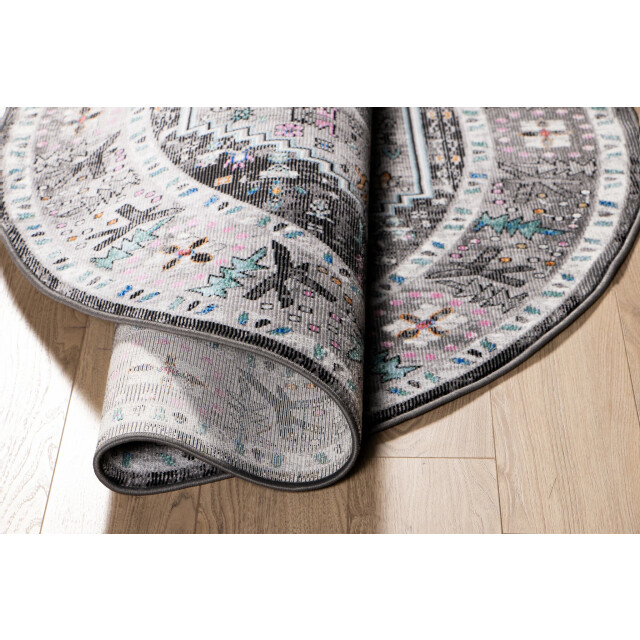 Muratap Picasso paloma rond vintage vloerkleed - laagpolig- 300 cm rond 3437642 large