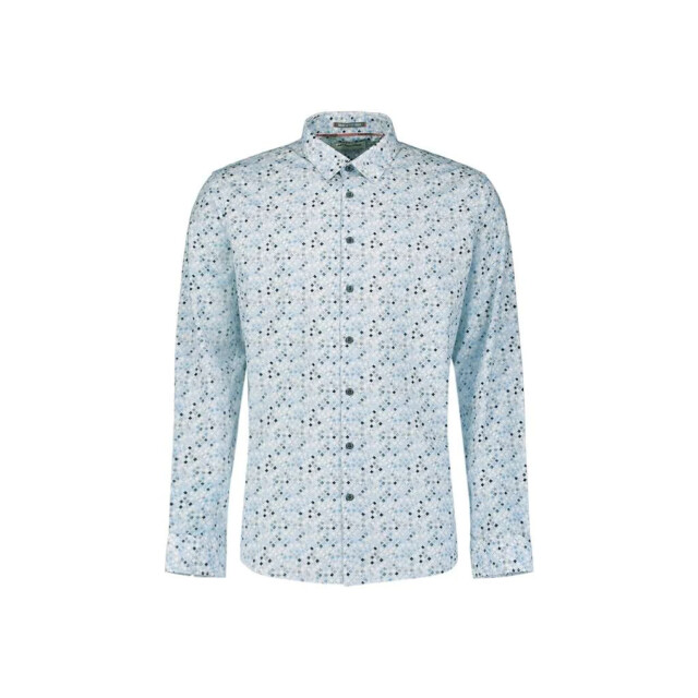 No Excess Shirt allover printed blue 31430114-030 large