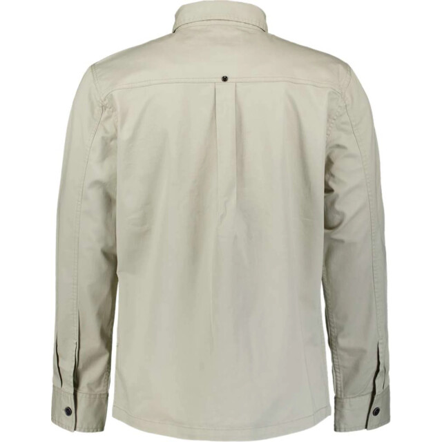 No Excess Overshirt buttons twill stretch light moss 31530228-197 large