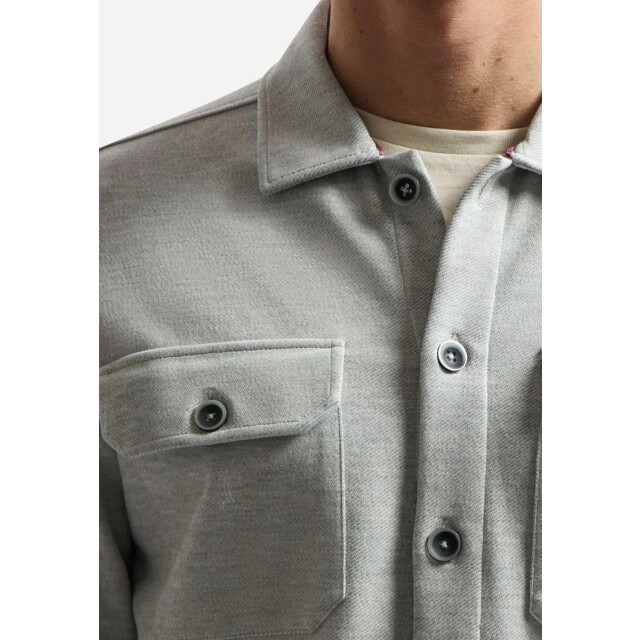 No Excess Overshirt jersey twill grey melange 31580144-102 large