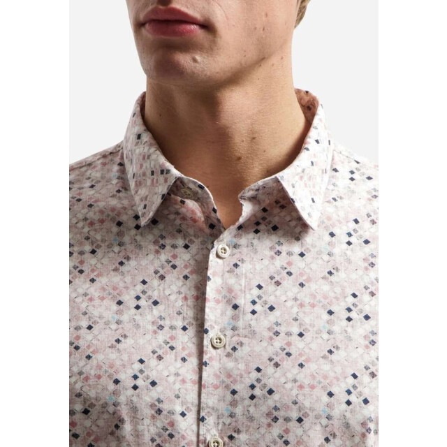 No Excess Shirt allover printed light mauve 31430114-346 large