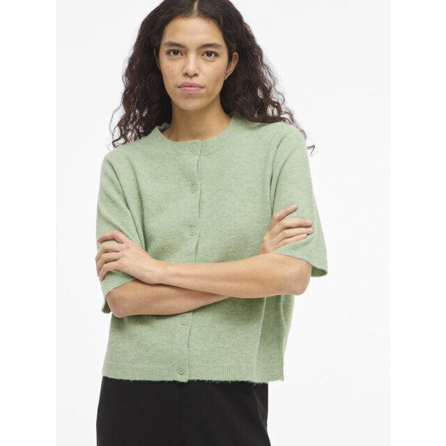 Vila viliga 2/4 o-neck knit cardigan n 14113226 smoke green 06741.369.0095 large