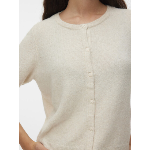 Vero Moda vmdoffy 2/4 o-neck button cardigan 10345011 birch 06741.198.0037 large