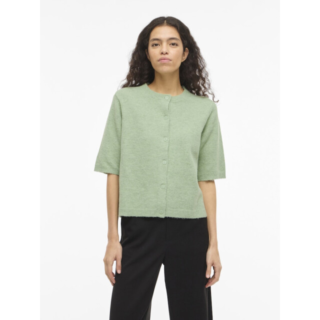 Vila viliga 2/4 o-neck knit cardigan n 14113226 smoke green 06741.369.0095 large