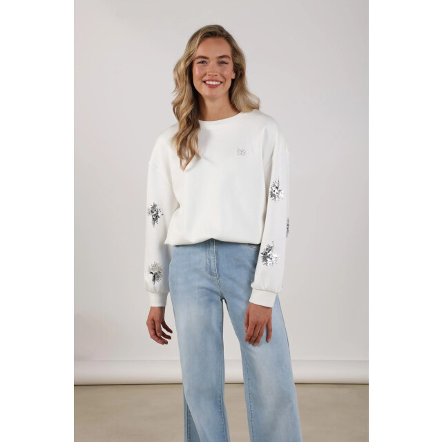 Nukus Nks03069 17 suzanne pullover paillet off white NKS03069 17 large
