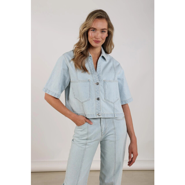 Nukus Nks13104 24 stijn jacket bleached denim NKS13104 24 large