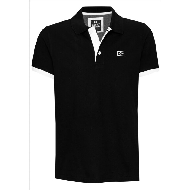 Rusty Neal heren polo wit korte mouw knoopsluiting RN3032-1-1-1-1 large