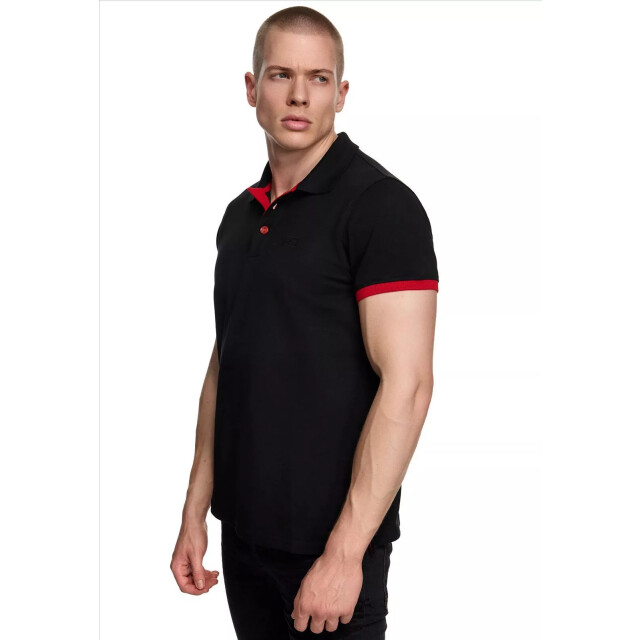 Rusty Neal heren polo rood korte mouw knoopsluiting RN3032-1-1-1 large