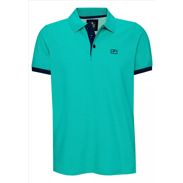 Rusty Neal heren polo marine korte mouw knoopsluiting RN3032 large