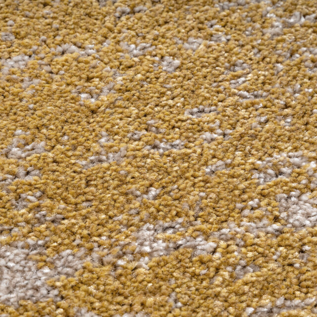 Muratap Relax oslo laagpolig effen vloerkleed modern tapijt geel goud- 400x500 cm 3504435 large
