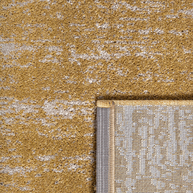 Muratap Relax oslo laagpolig effen vloerkleed modern tapijt geel goud- 400x500 cm 3504435 large