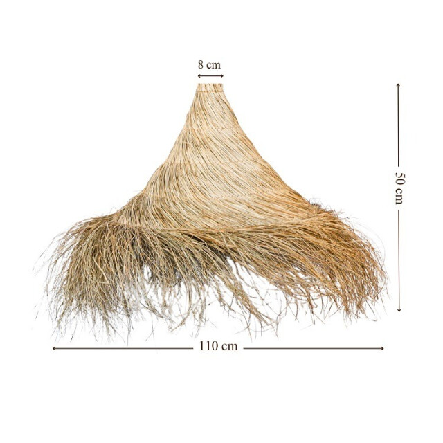 Furnilux -grote raffia hanglamp Ø110 cm – handgemaakte boho plafondlamp van 3191986 large