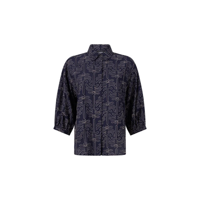 Jansen Amsterdam Nuria blouse wtp 761 000780 dark blue WTP 761 large