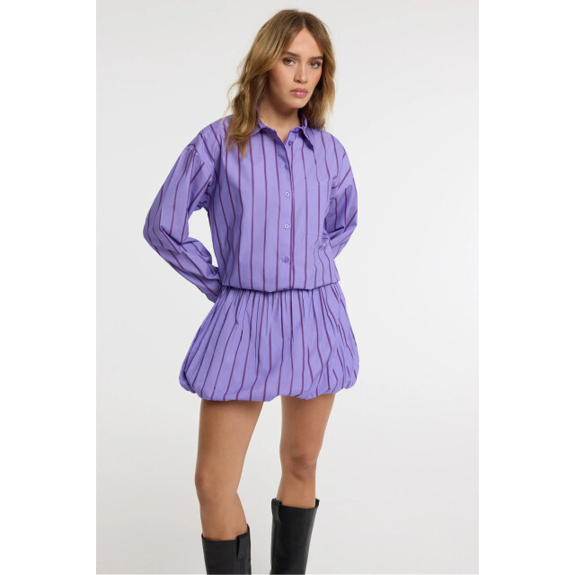 Refined Department R2602245927 ladies woven short stripe balloon skirt dyme R2602245927 ladies woven short stripe balloon  skirt DYME large