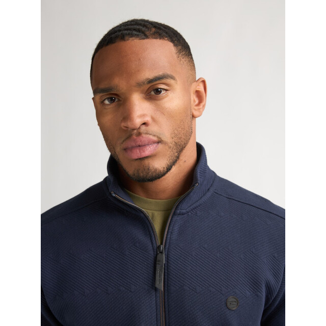 Petrol Industries men sweater collar zip m-1060-swc333 5178 blue 05791.261.0029 large