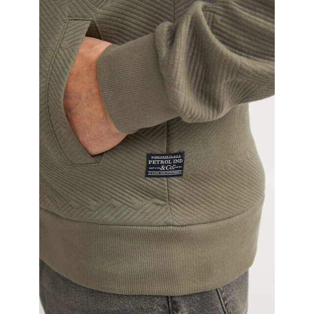 Petrol Industries men sweater collar zip m-1060-swc333 6134 dusty army 05791.340.0007 large