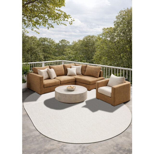 Muratap Brussels uni buitenkleed – ovaal effen indoor & outdoor vloerkleed – 3192030 large