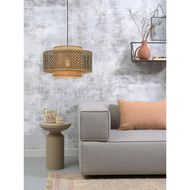 Good&Mojo Hanglamp bhutan bamboe/zwart Ø50cm 2273294 large