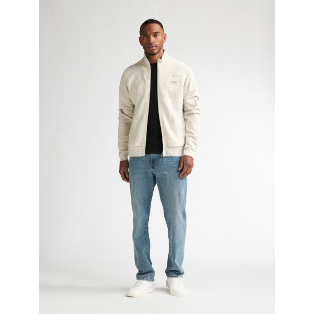 Petrol Industries men sweater collar zip m-1060-swc310 0009 antique white melee 05791.100.0014 large