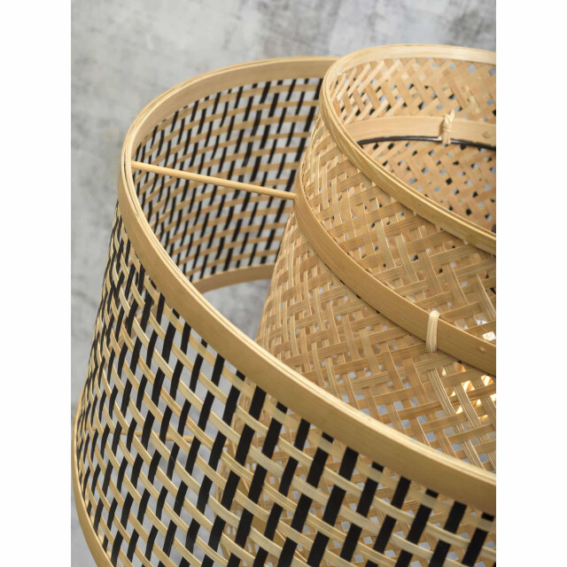 Good&Mojo Hanglamp bhutan bamboe/zwart Ø50cm 2273294 large