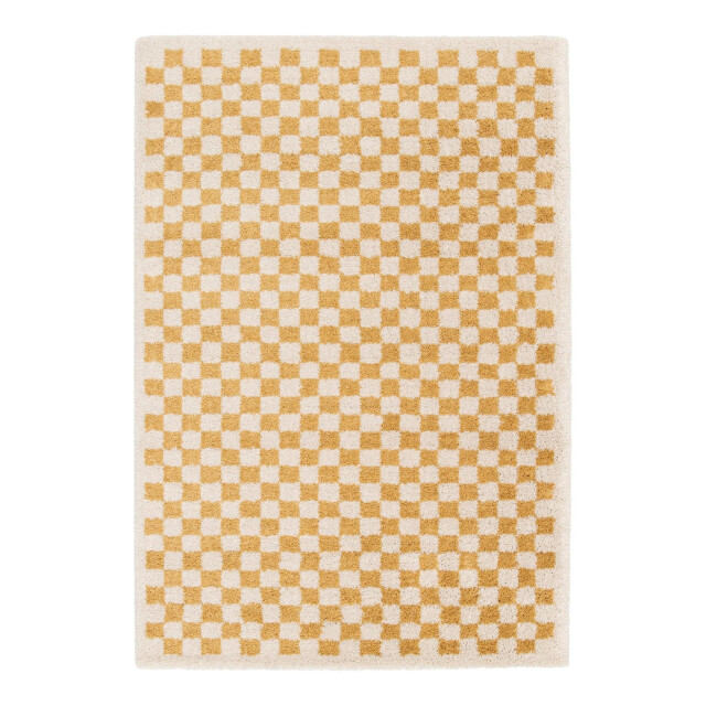 AFK Living Hoogpolig ruitmotief tapijt zacht en volumineus checkers 3445840 large