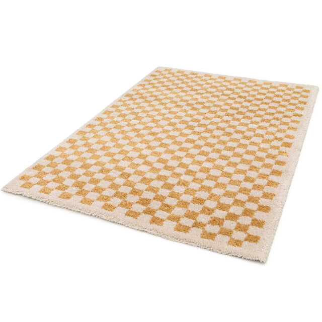 AFK Living Hoogpolig ruitmotief tapijt zacht en volumineus checkers 3445840 large
