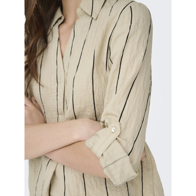 Jacqueline de Yong Jdyava ls fold up shirt wvn zand dessin 4389.06.0070 large