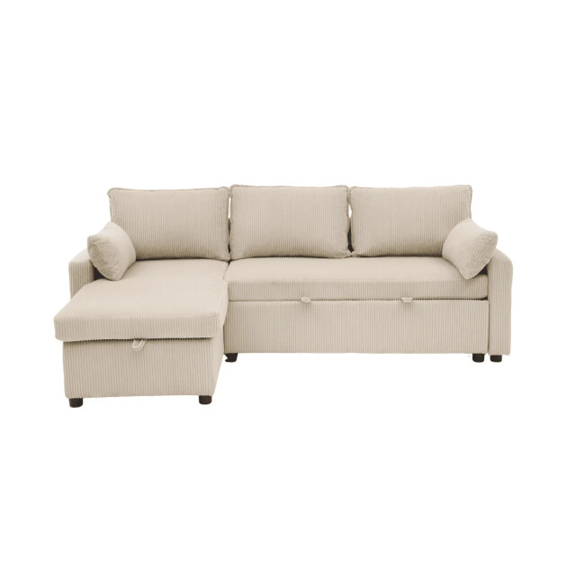 CaliCosy 3-zitsbank met slaapfunctie en chaise longue in corduroy l219 cm louison 3508812 large