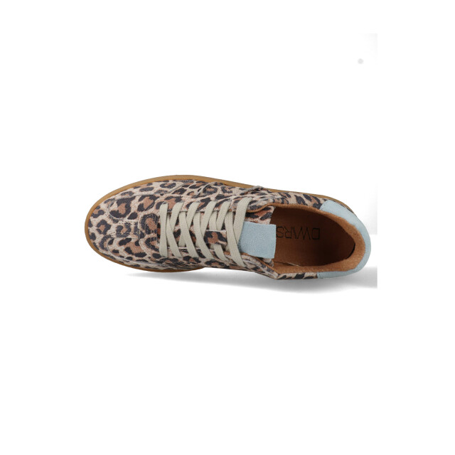 DWRS Label Poona leopard b11456-54-8368 beige / lichtblauw B11456 large