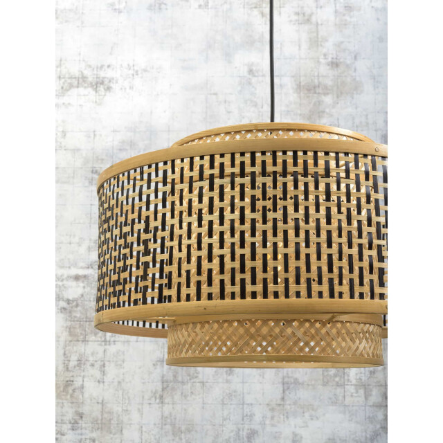 Good&Mojo Hanglamp bhutan bamboe/zwart Ø50cm 2273294 large