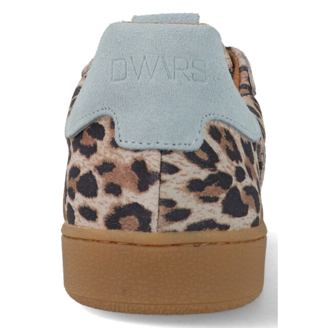 DWRS Label Poona leopard b11456-54-8368 beige / lichtblauw B11456 large