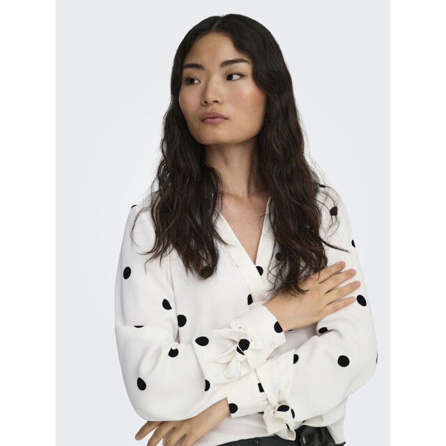 Only Onlbelem ls bow top wvn sud ecru dessin 4389.08.0033 large