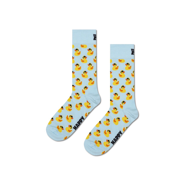 Happy Socks Heren sokken rubberen badeendjes print giftbox 3-pack blauw/lichtblauw/roze P002652 large