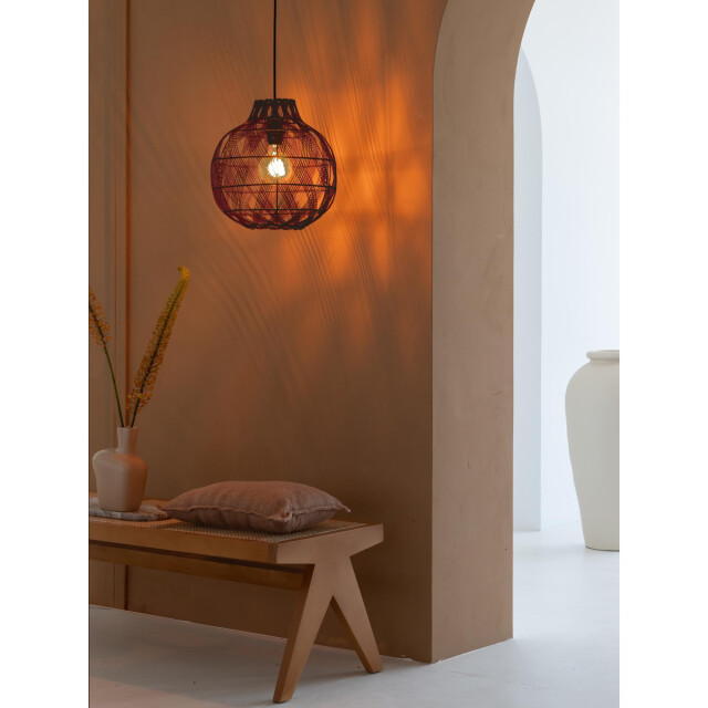 Good&Mojo Hanglamp mendoza bordeaux Ø35cm 3082122 large