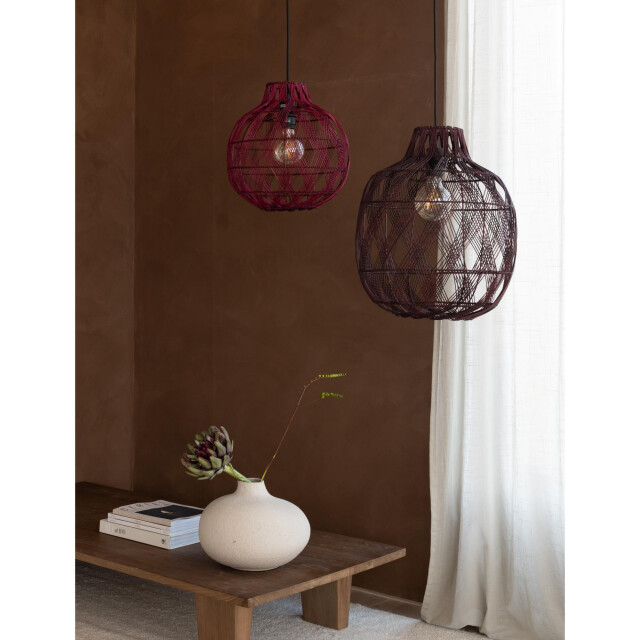 Good&Mojo Hanglamp mendoza bordeaux Ø35cm 3082122 large