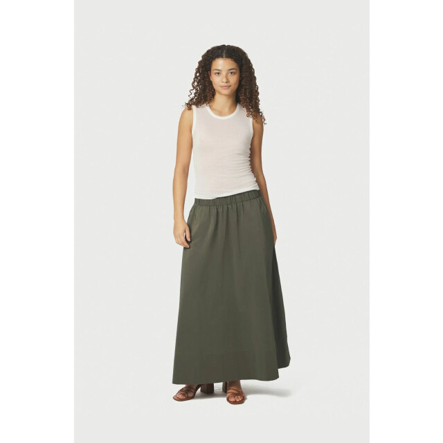 Neo Noir yara long poplin skirt 163076 151 army 06415.340.0004 large