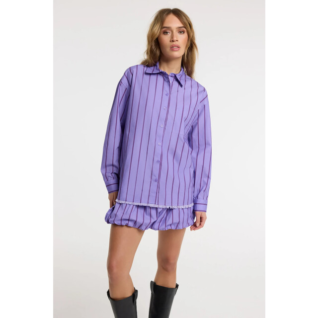 Refined Department R2602945926 ladies woven overzized stripe blouse jazzy R2602945926 ladies woven overzized stripe  blouse JAZZY large