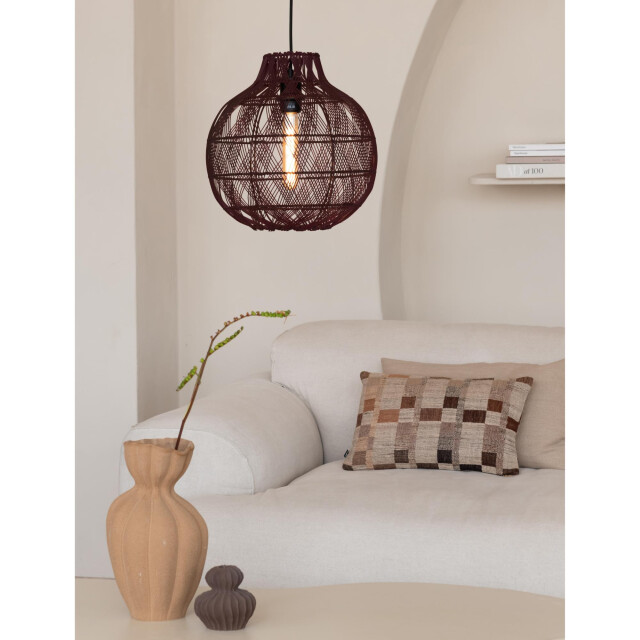 Good&Mojo Hanglamp mendoza bordeaux Ø35cm 3082122 large