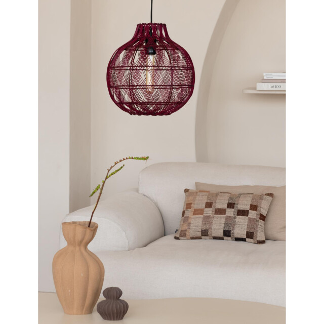 Good&Mojo Hanglamp mendoza bordeaux Ø35cm 3082122 large