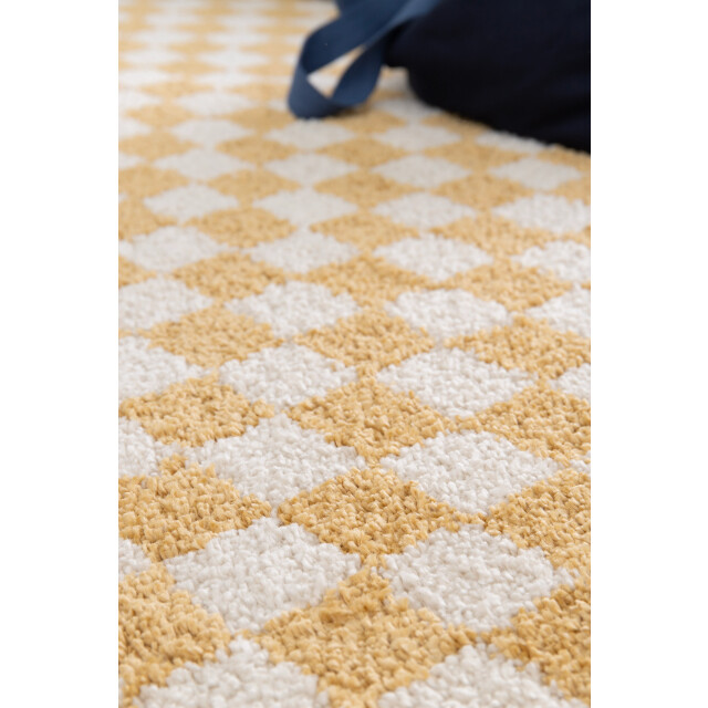 AFK Living Hoogpolig ruitmotief tapijt zacht en volumineus checkers 3445840 large
