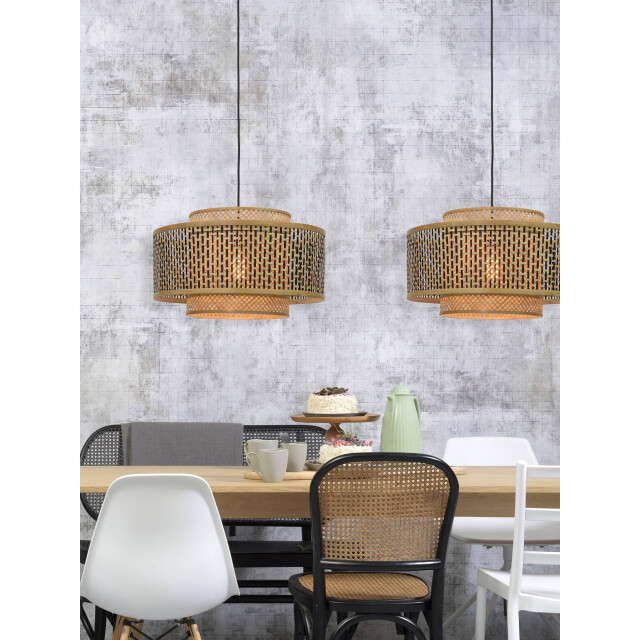 Good&Mojo Hanglamp bhutan bamboe/zwart Ø50cm 2273294 large