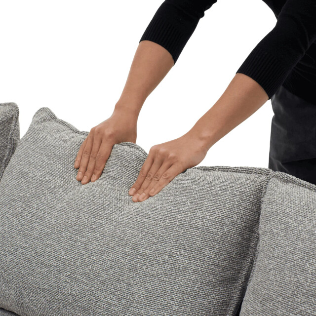 CaliCosy 3-zits slaapbank in stof met chaise longue l219 cm louison 3508816 large