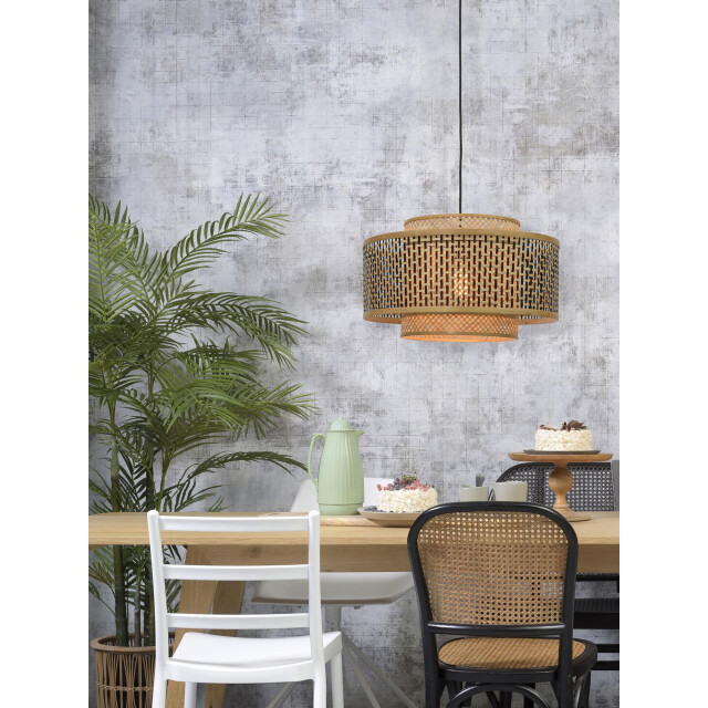 Good&Mojo Hanglamp bhutan bamboe/zwart Ø50cm 2273294 large