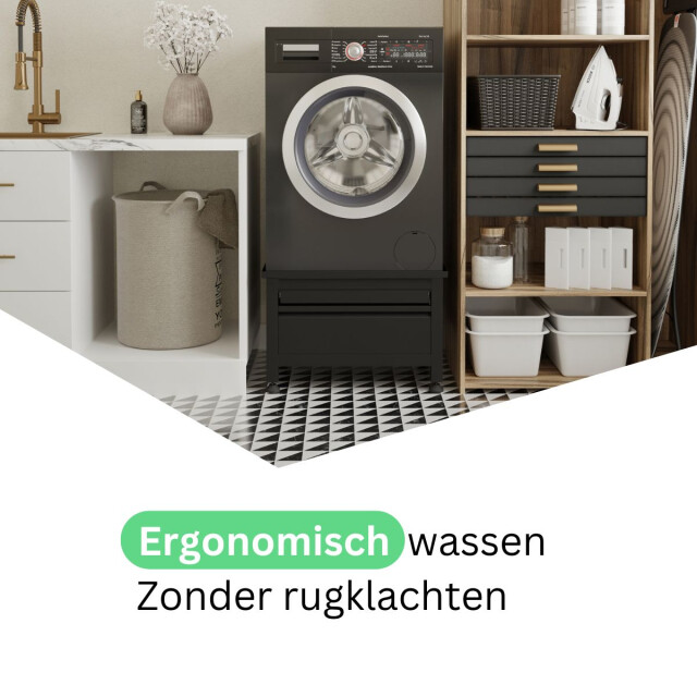 Wasophoogte Wasmachine verhoger – novapro met lade en plateau - 3448225 large