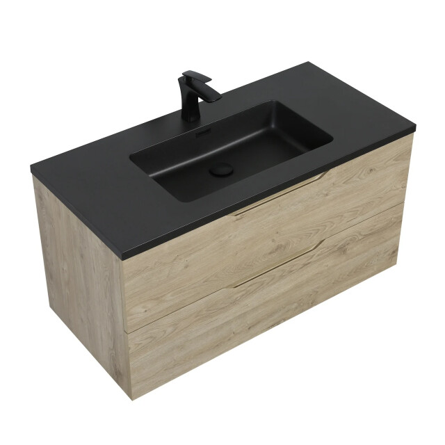 Badplaats Badkamermeubel set cairo 100 x 48 cm kastanje eiken badmeubel met 3510124 large