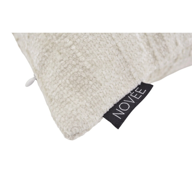 NOVÉE Sierkussen chenille stripe crème | 45 x 45 cm | polyester 3510984 large